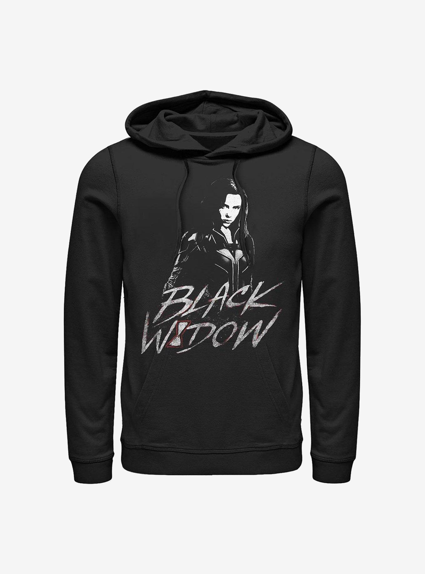 Marvel Black Widow Fierce Pose Hoodie, BLACK, hi-res