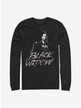 Marvel Black Widow Fierce Pose Long-Sleeve T-Shirt, BLACK, hi-res