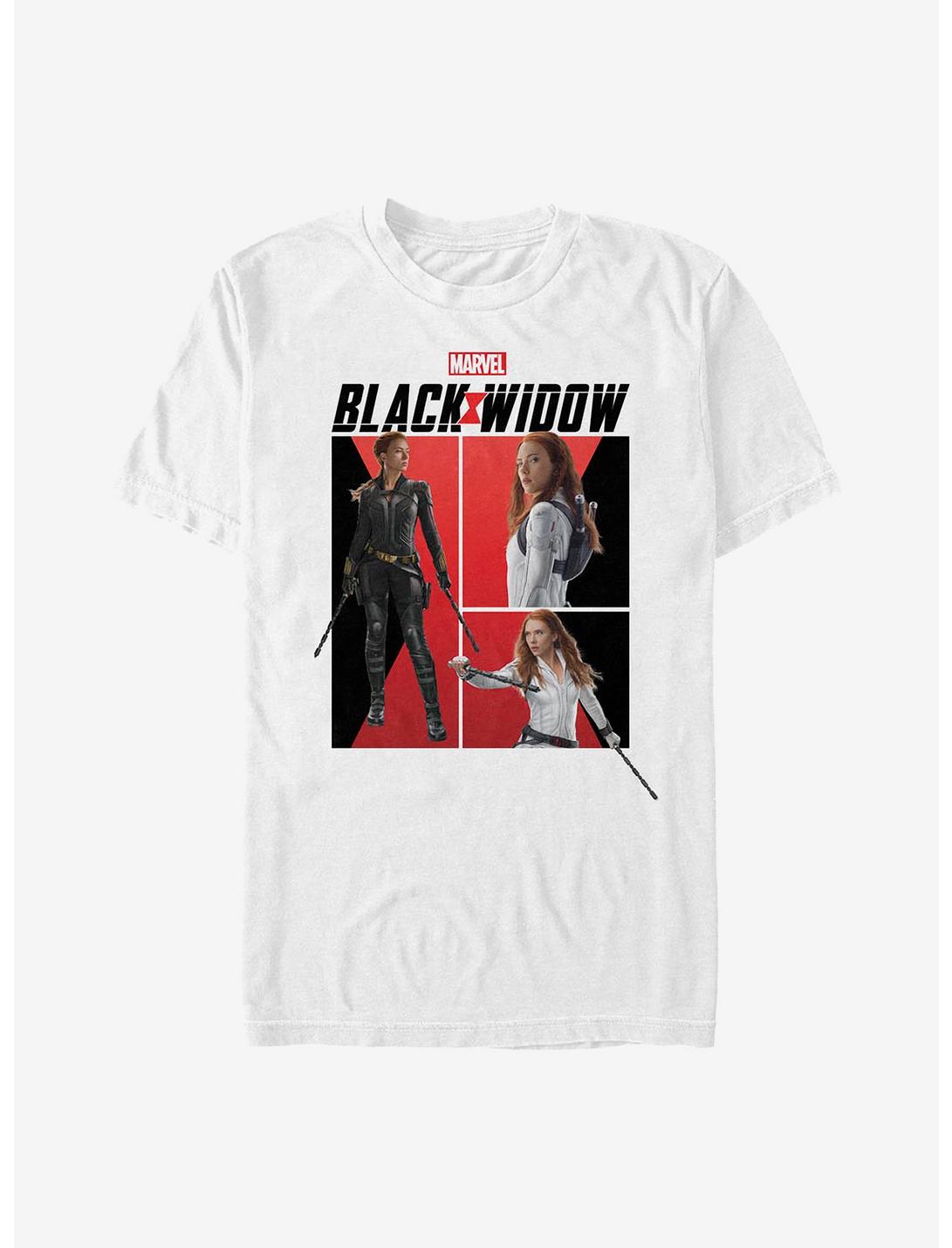 Marvel Black Widow Panels T-Shirt, WHITE, hi-res