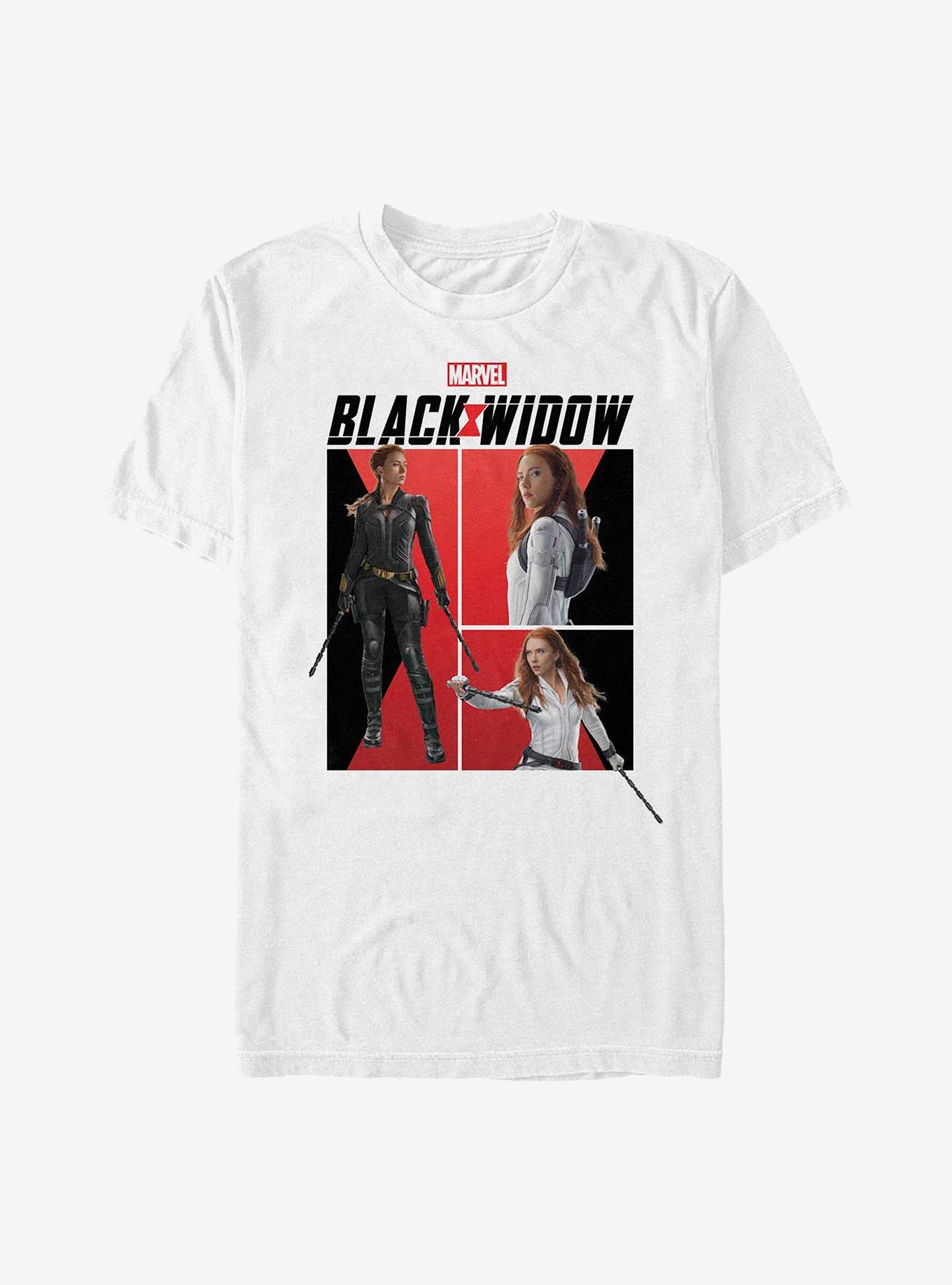 Marvel Black Widow Panels T-Shirt, WHITE, hi-res