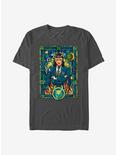 Marvel Loki Stained Glass Window T-Shirt, CHARCOAL, hi-res