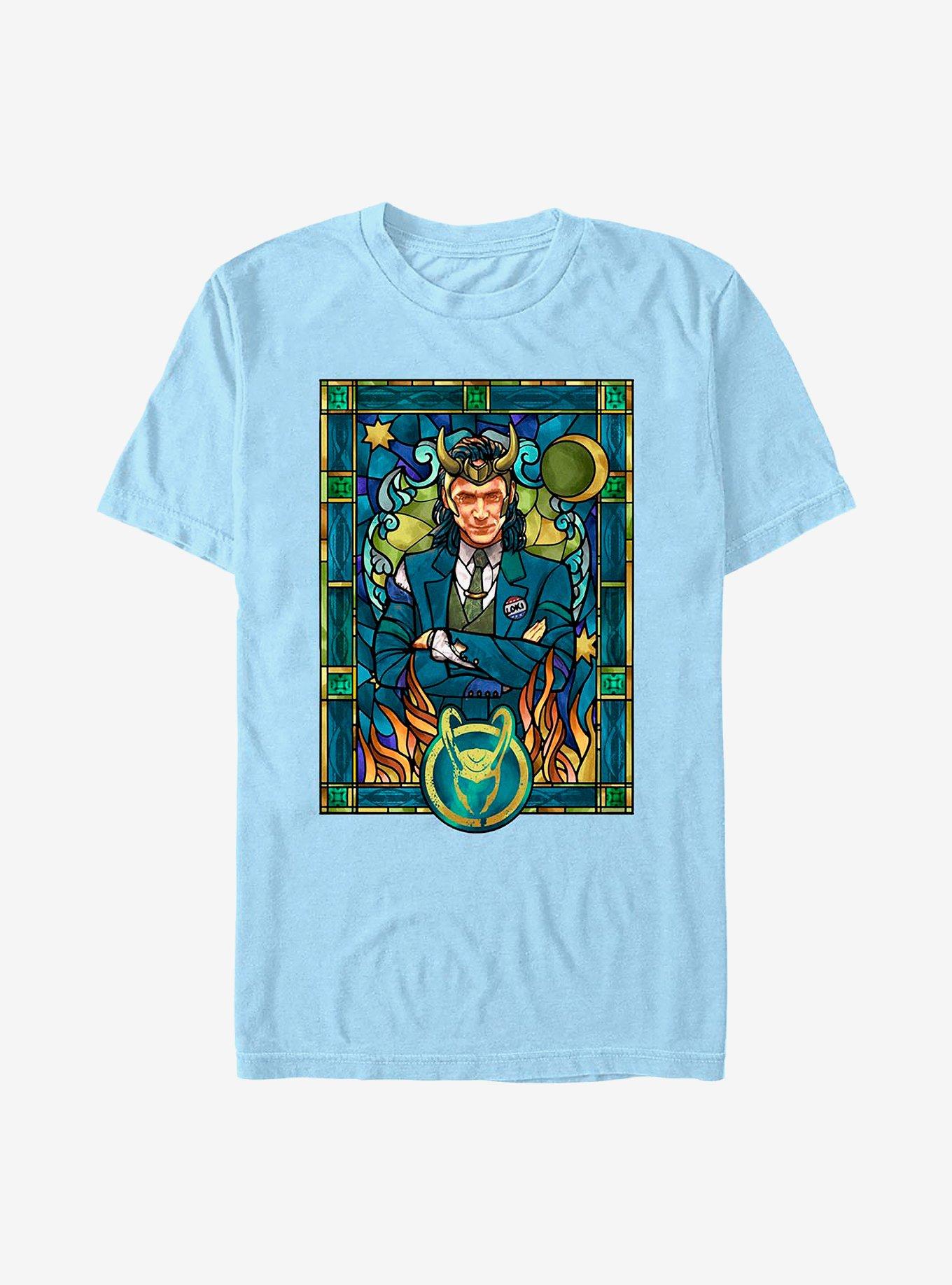 Marvel Loki Stained Glass Window T-Shirt, , hi-res