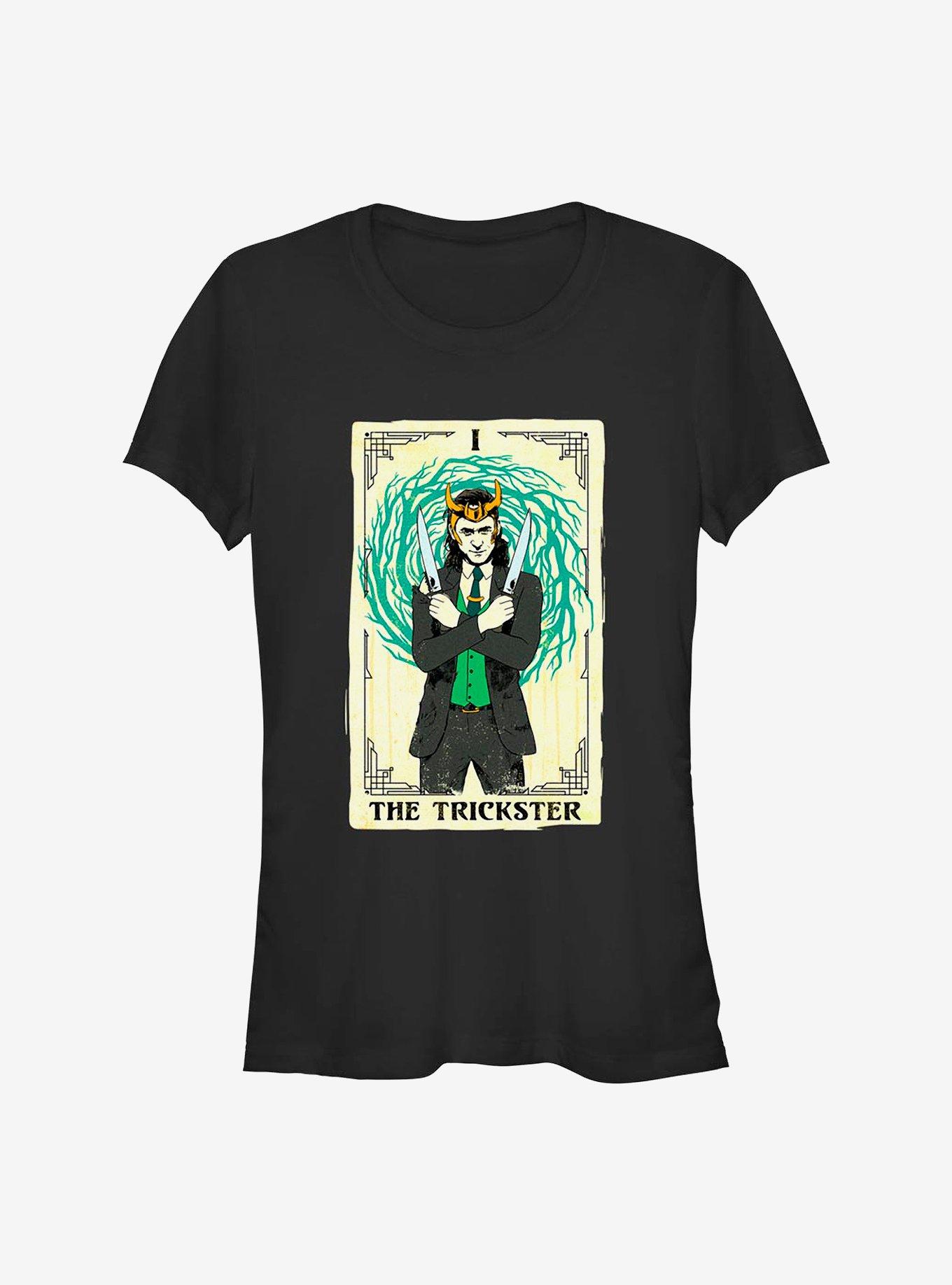 Marvel Loki The Trickster Tarot Girls T-Shirt
