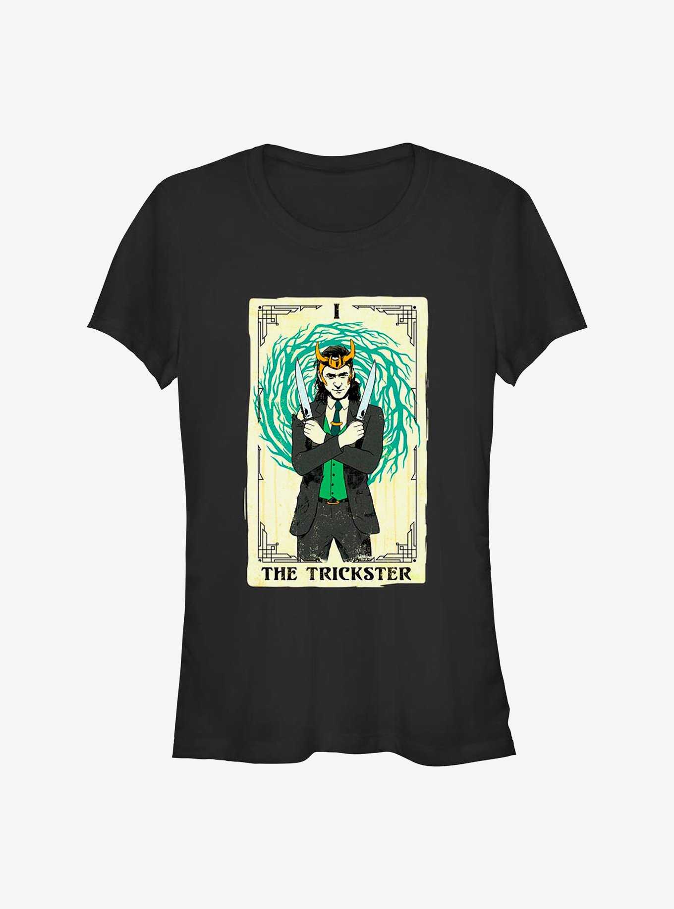 Marvel Loki The Trickster Tarot Girls T-Shirt, , hi-res