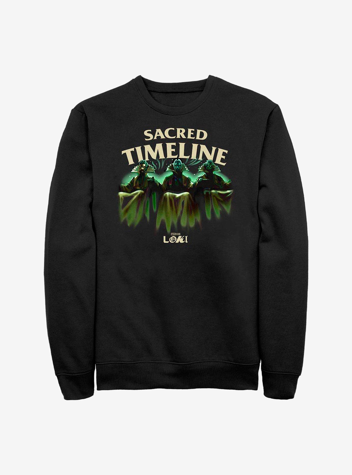 Marvel Loki Sacred Timeline Crew Sweatshirt, BLACK, hi-res