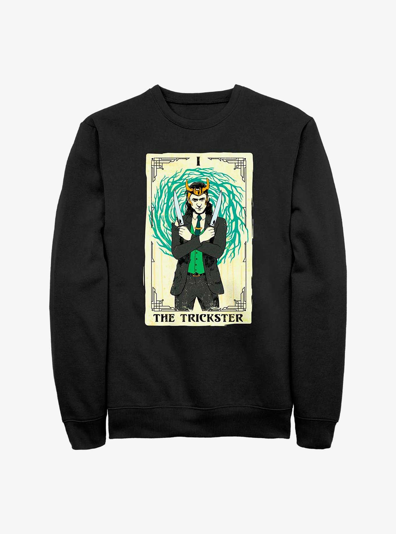 Marvel Loki The Trickster Tarot Crew Sweatshirt, , hi-res