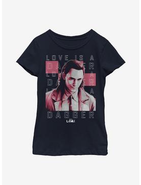Marvel Loki Love Is A Dagger Youth Girls T-Shirt, , hi-res