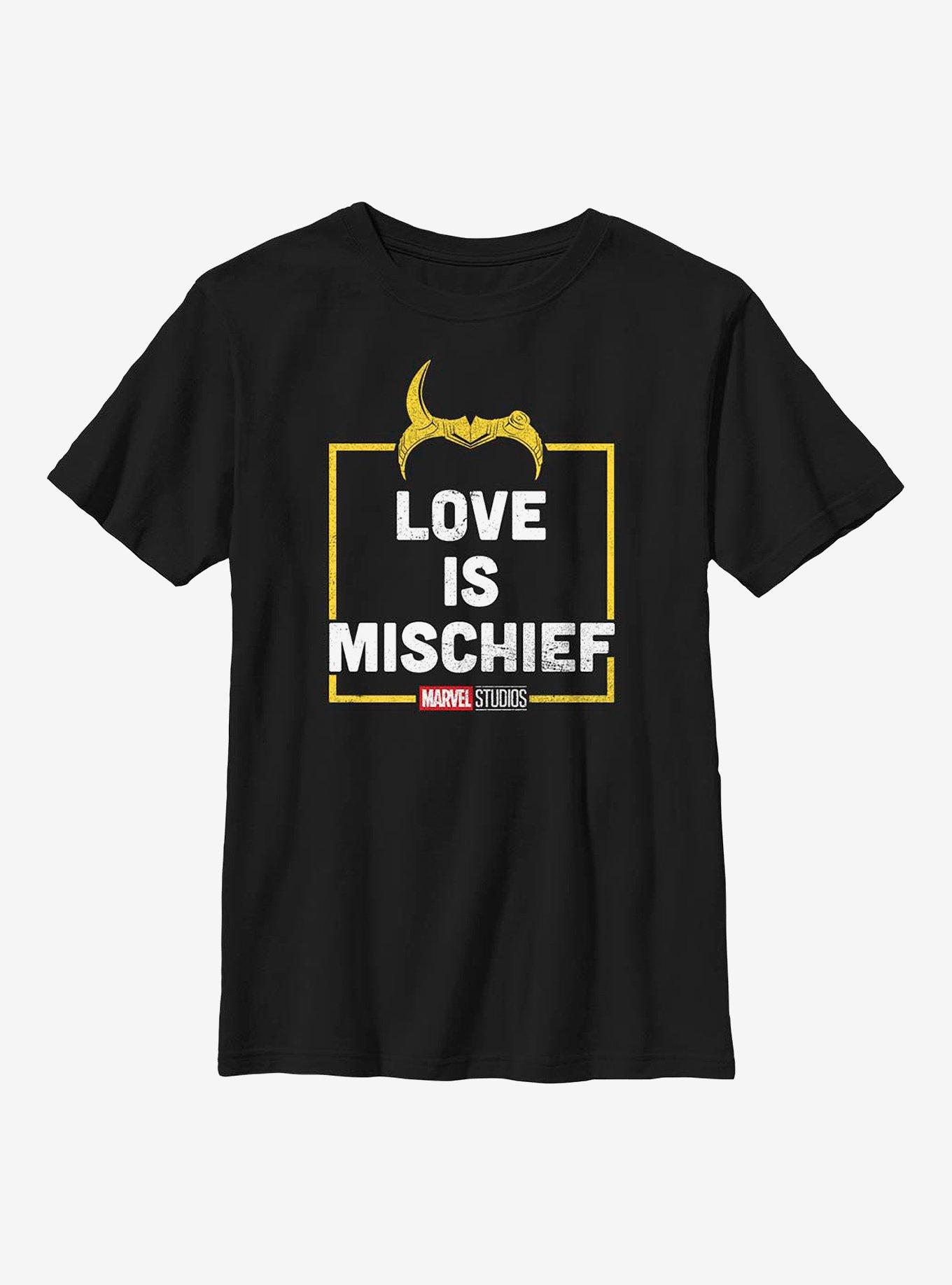 Marvel Loki Love Is Mischief Youth T-Shirt