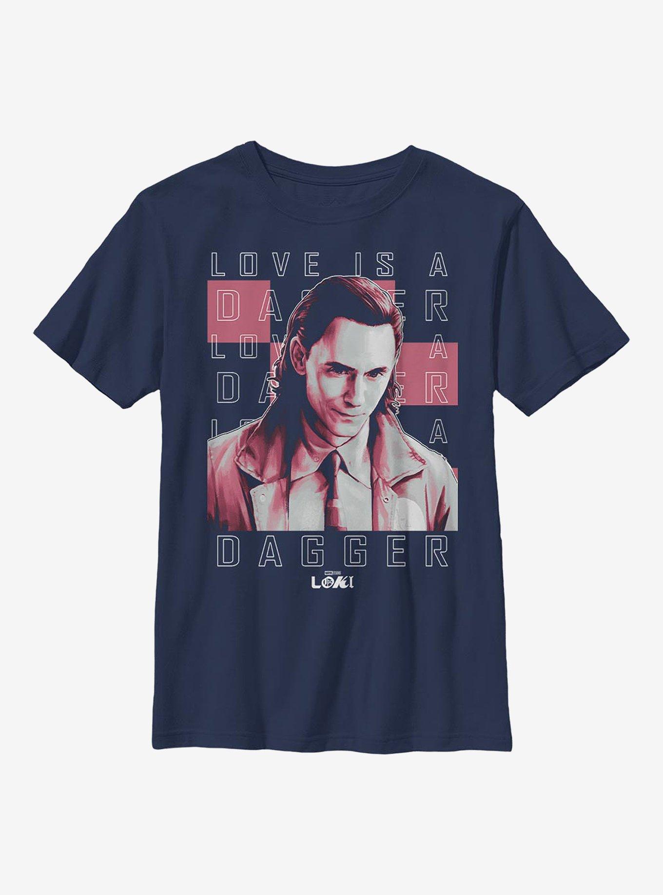 Marvel Loki Love Is A Dagger Youth T-Shirt, , hi-res