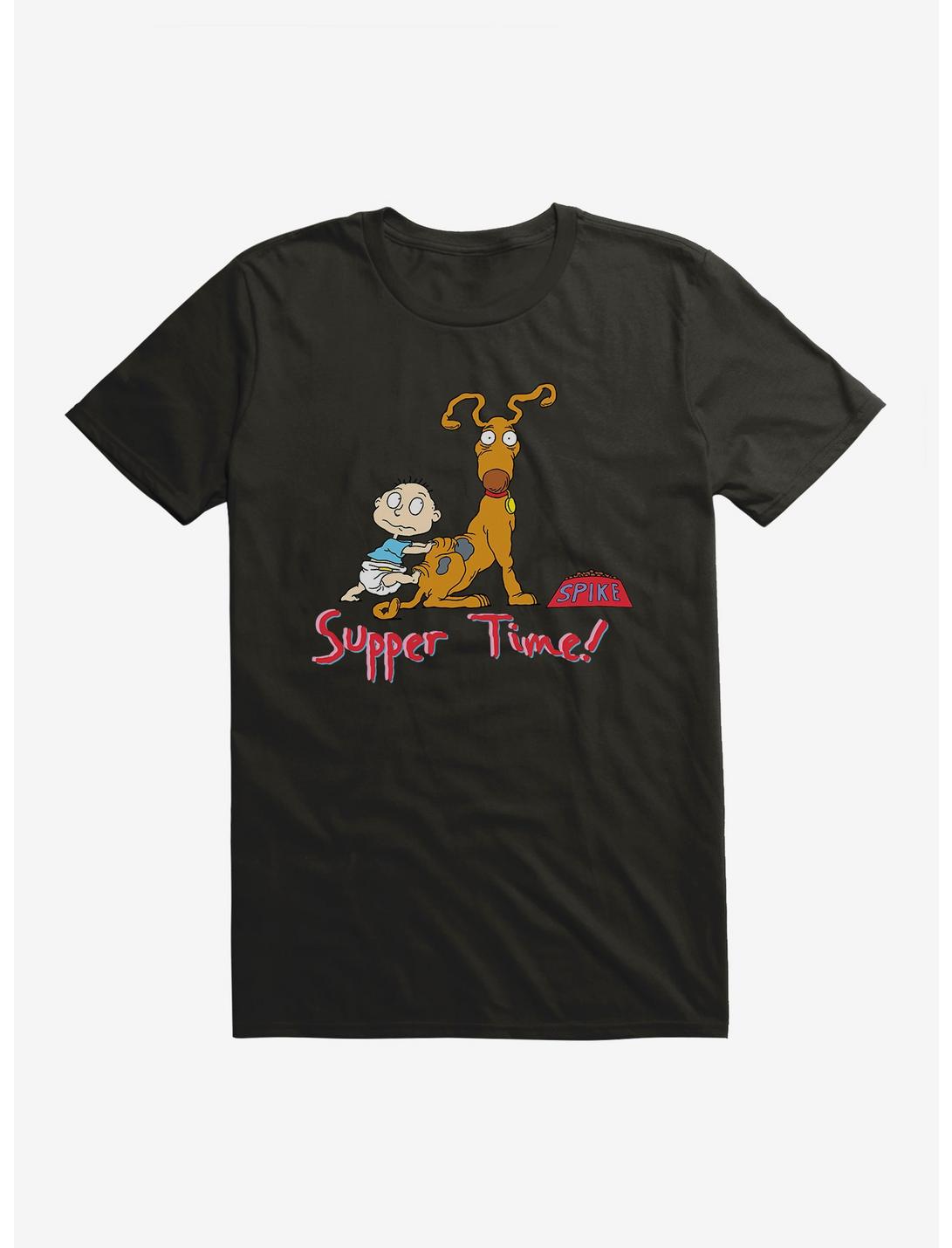 Rugrats Spike And Tommy Supper Time! T-Shirt, BLACK, hi-res
