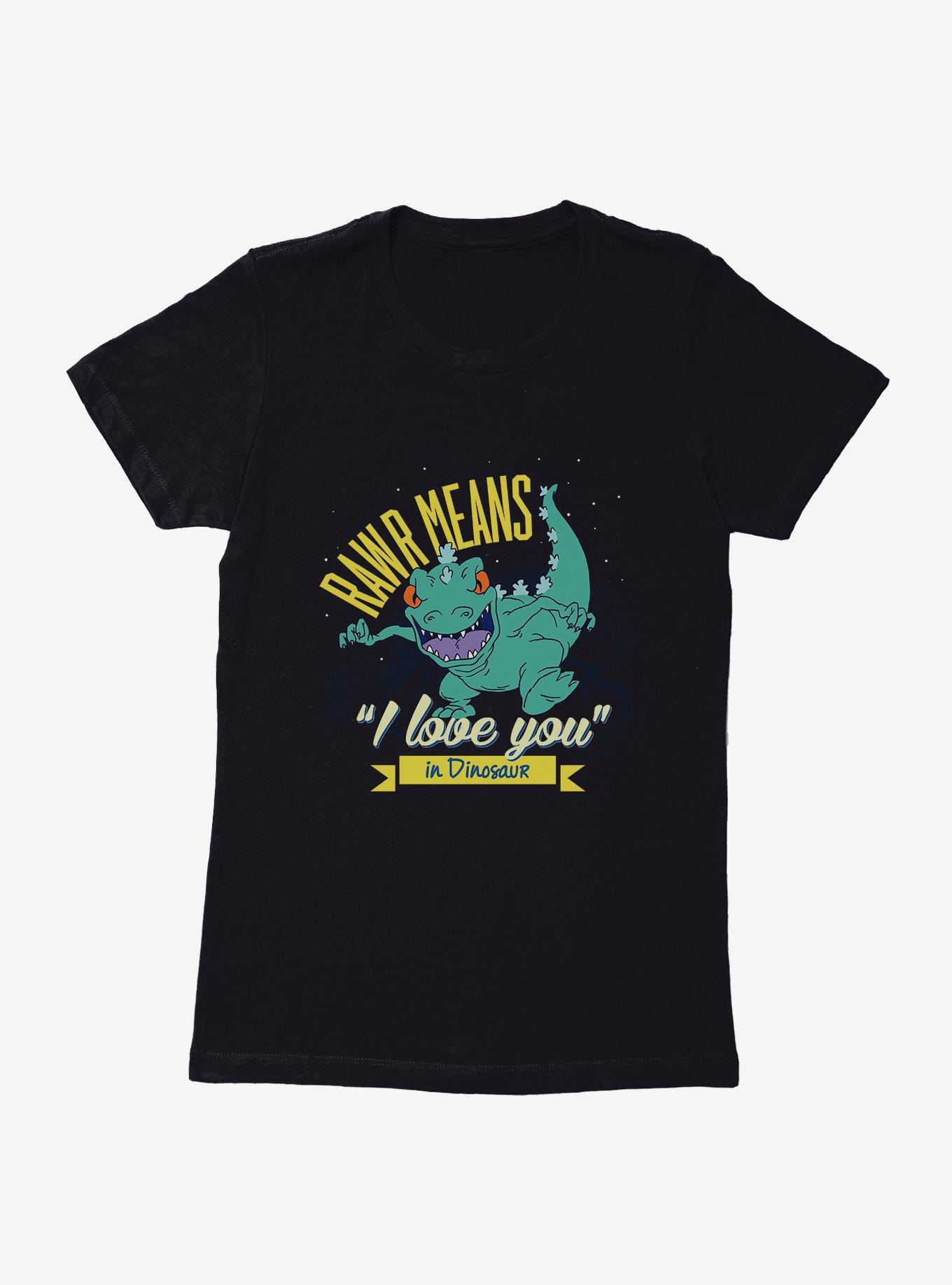 Rugrats Reptar Rawr Means I Love You In Dinosaur Womens T-Shirt, , hi-res