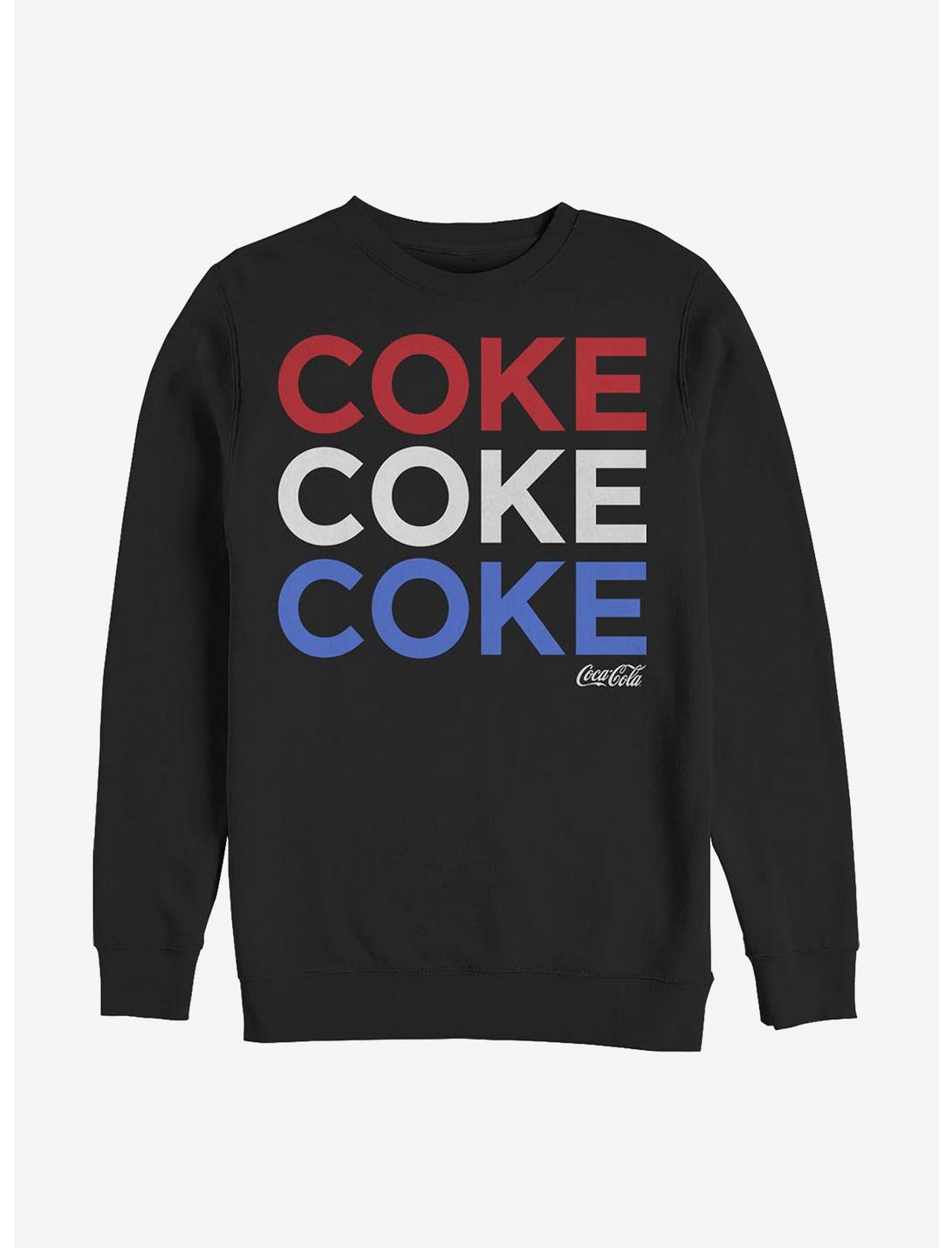 Coca-Cola Red White N Coke Sweatshirt, BLACK, hi-res