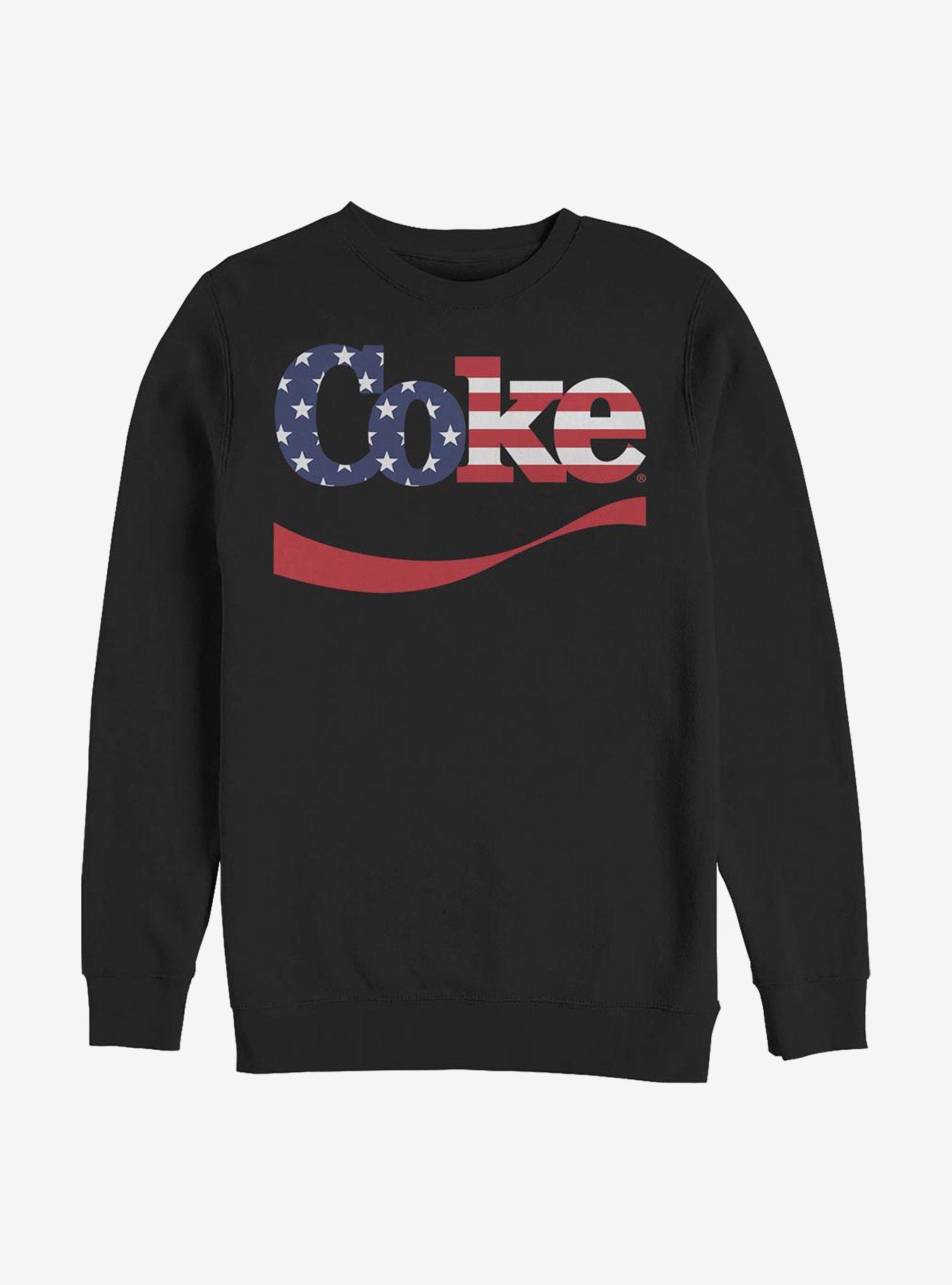 Coca-Cola Spangled Coke Sweatshirt, BLACK, hi-res