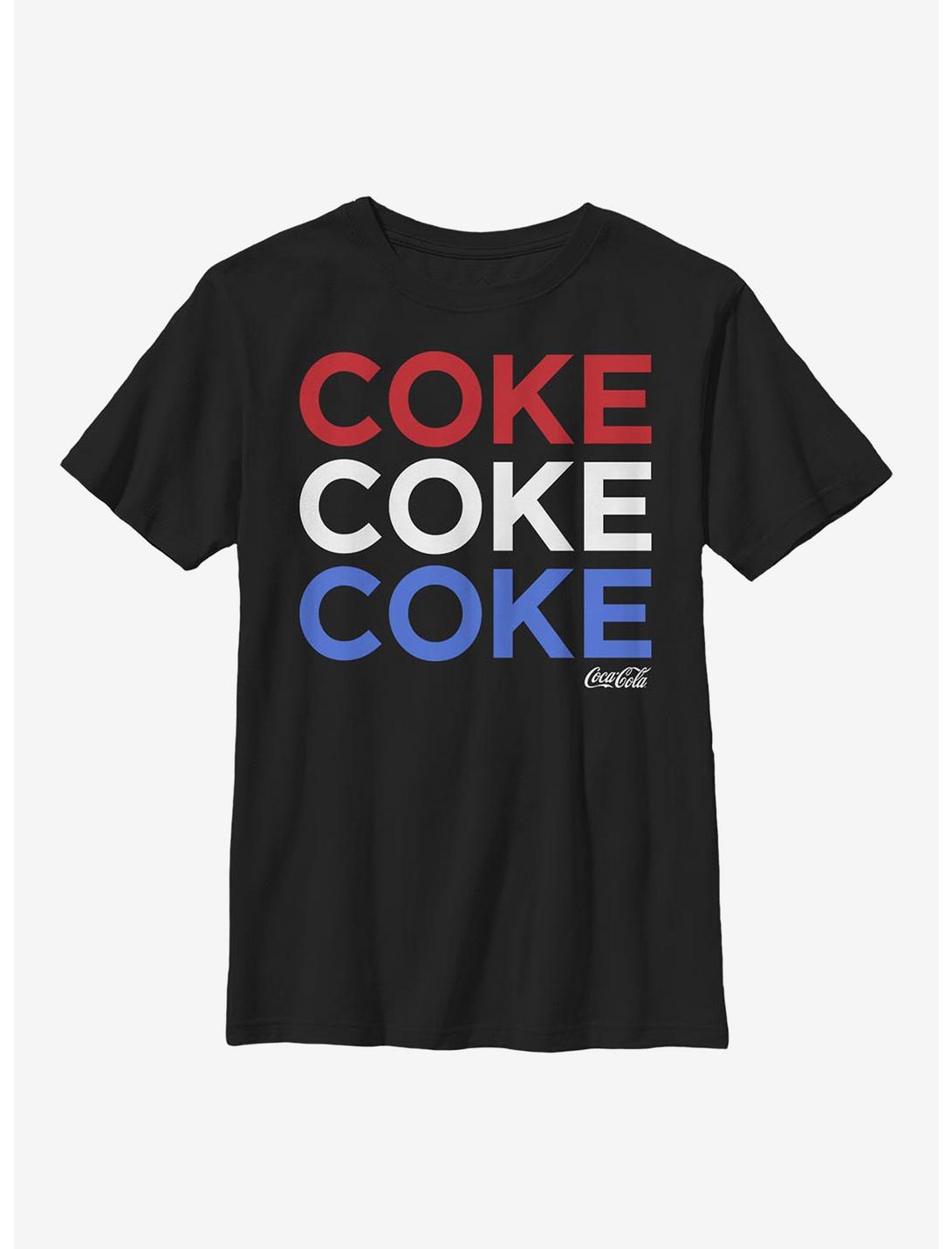 Coca-Cola Red White N Coke Youth T-Shirt, BLACK, hi-res