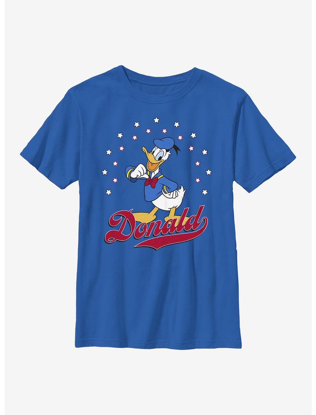 Disney Donald Duck Donald Americana Youth T-Shirt, ROYAL, hi-res