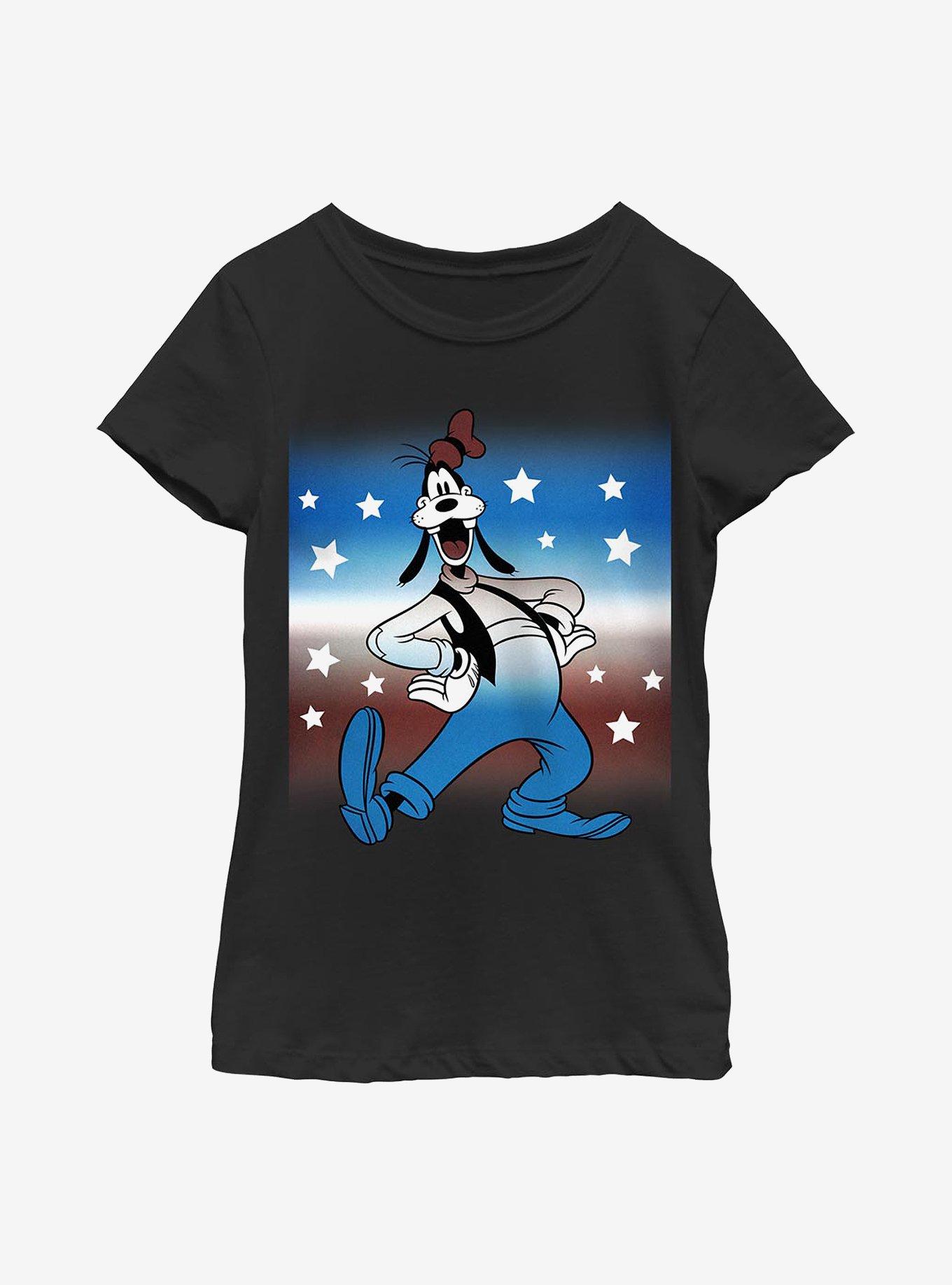 Disney Goofy Patriotic Goof Youth Girls T-Shirt, , hi-res