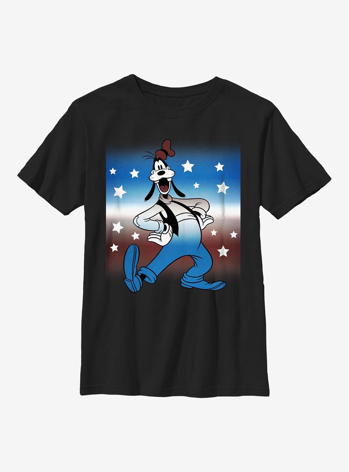 Disney Goofy Patriotic Goof Youth T-Shirt, BLACK, hi-res