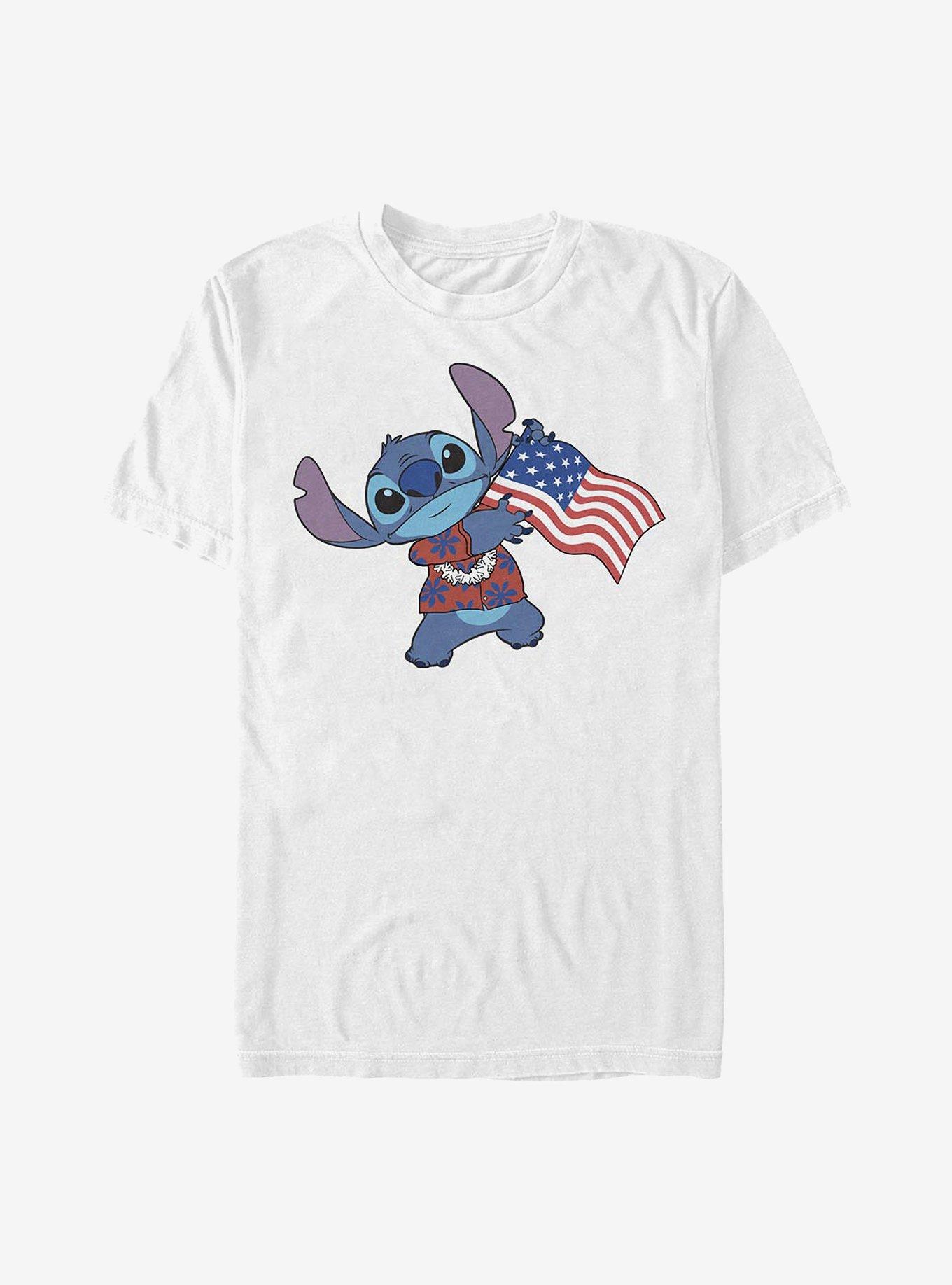 Disney Lilo And Stitch Tropic Stitch Flag T-Shirt, , hi-res