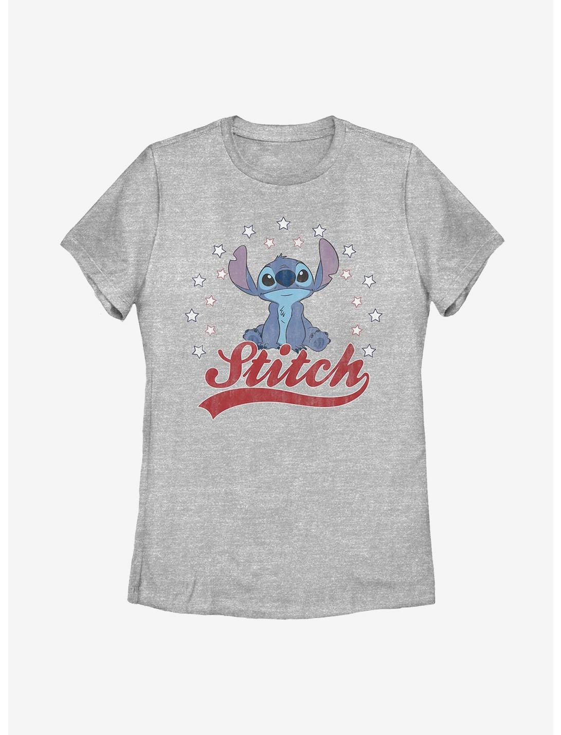 Disney Lilo And Stitch Americana Womens T-Shirt, ATH HTR, hi-res