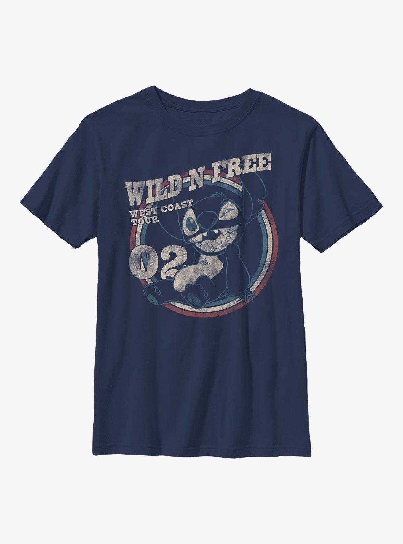 Disney Lilo And Stitch Americana Circle Youth T-Shirt, , hi-res