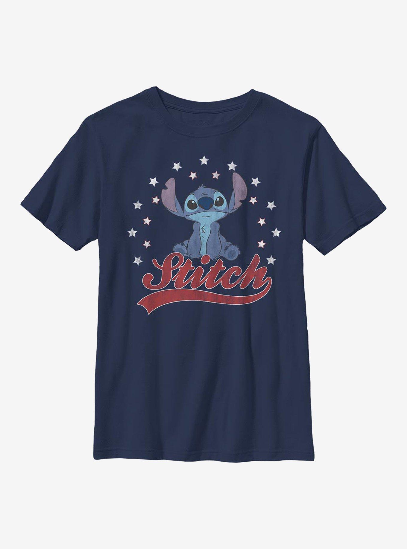 Disney Lilo And Stitch Americana Youth T-Shirt, , hi-res