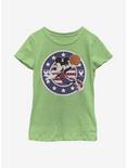 Disney Mickey Mouse B Ball Americana Youth Girls T-Shirt, GRN APPLE, hi-res