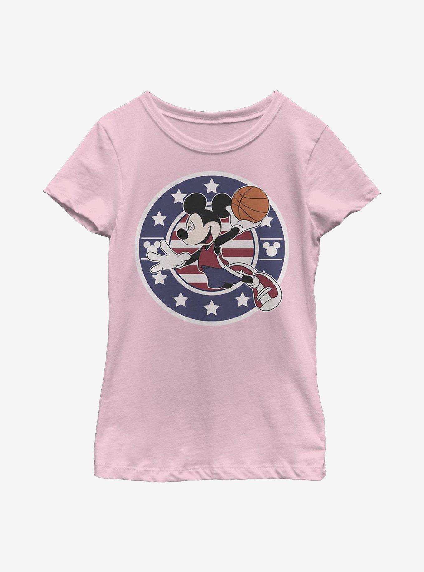 Disney Mickey Mouse B Ball Americana Youth Girls T-Shirt, , hi-res