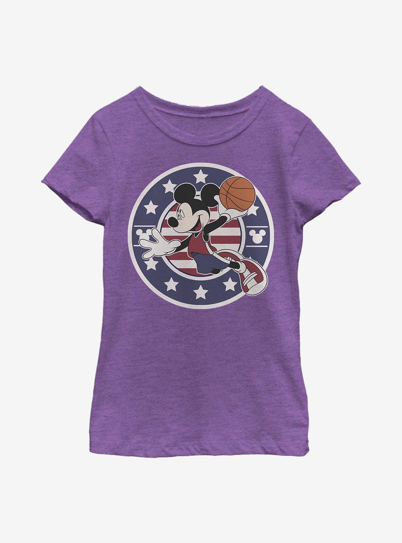 Disney Mickey Mouse B Ball Americana Youth Girls T-Shirt, , hi-res