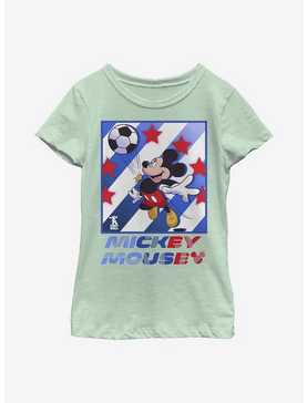 Disney Mickey Mouse Football Star Youth Girls T-Shirt, , hi-res