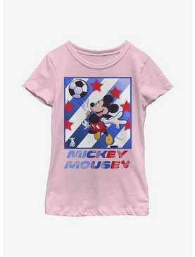 Disney Mickey Mouse Football Star Youth Girls T-Shirt, , hi-res