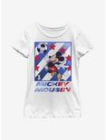 Disney Mickey Mouse Football Star Youth Girls T-Shirt, WHITE, hi-res