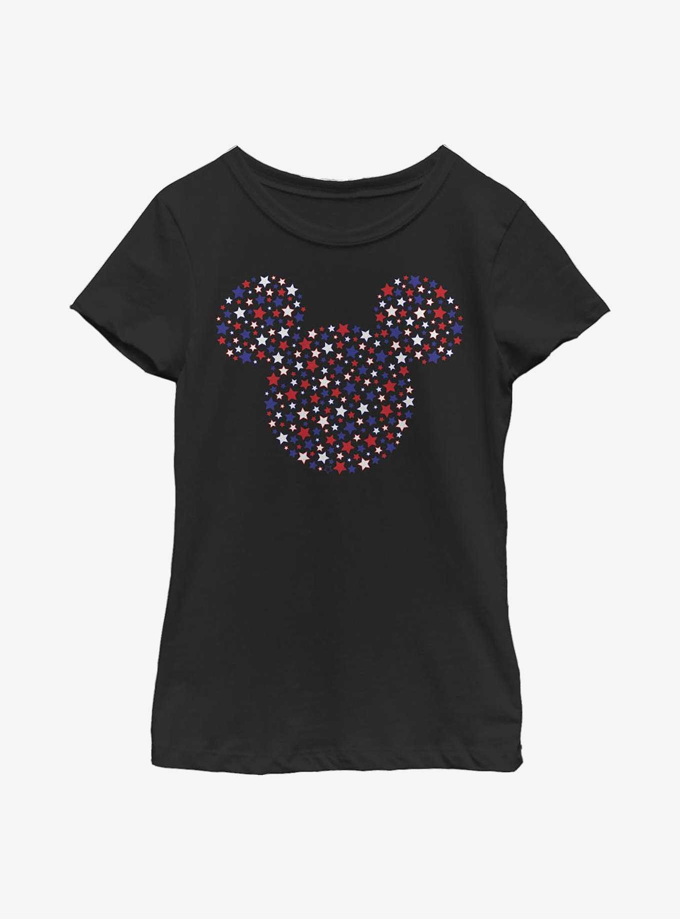 Disney Mickey Mouse Stars And Ears Youth Girls T-Shirt, , hi-res