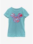 Disney Mickey Mouse Tie Dye Americana Youth Girls T-Shirt, TAHI BLUE, hi-res