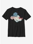 Disney Mickey Mouse Americana Flag Fill Youth T-Shirt, BLACK, hi-res