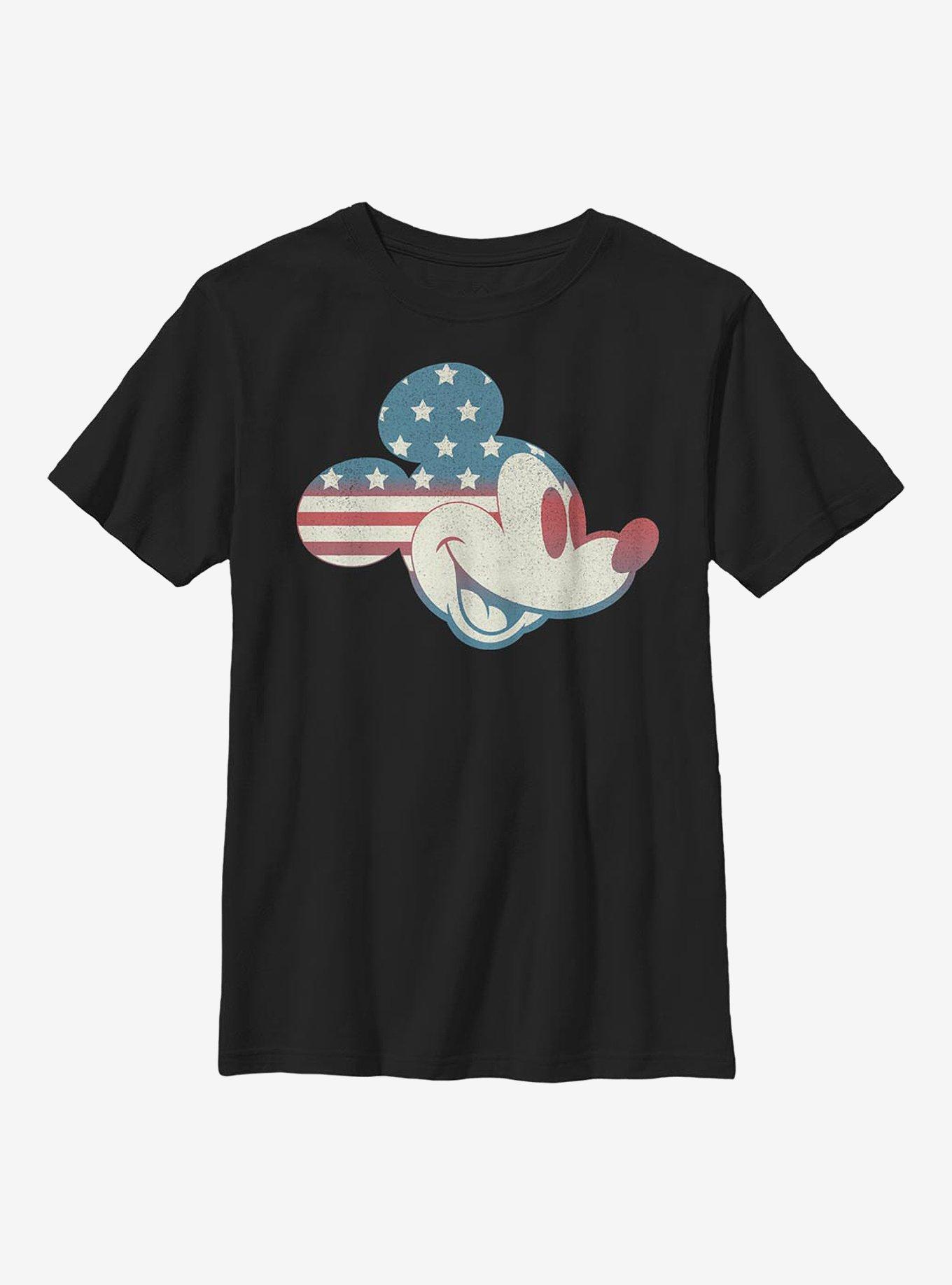 Disney Mickey Mouse Americana Flag Fill Youth T-Shirt, , hi-res