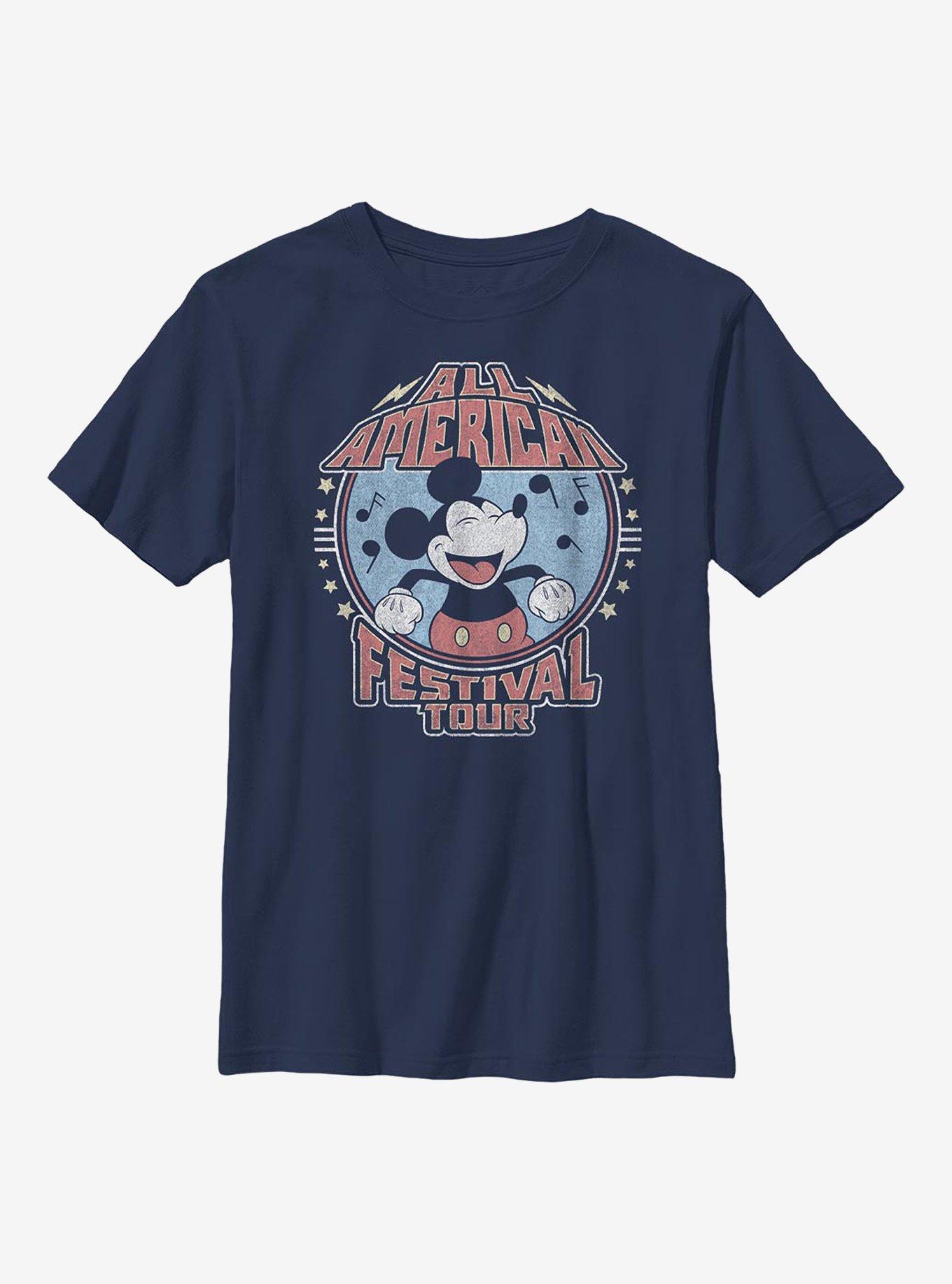 Disney Mickey Mouse American Tour Youth T-Shirt, , hi-res