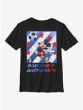 Disney Mickey Mouse Football Star Youth T-Shirt, BLACK, hi-res