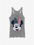 Disney Minnie Mouse American Bow Womens Tank Top, GRAY HTR, hi-res