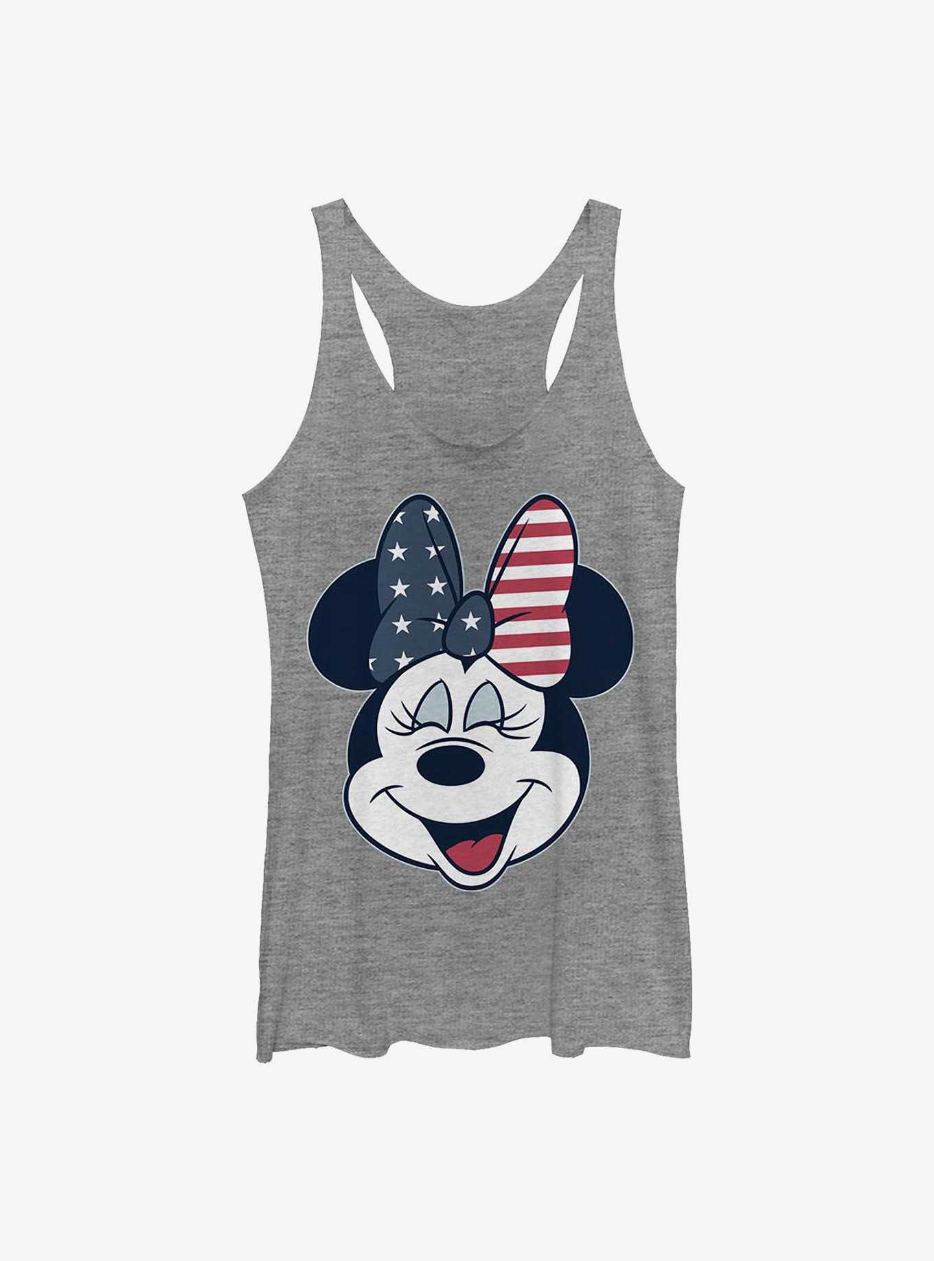 Disney Minnie Mouse American Bow Womens Tank Top, , hi-res