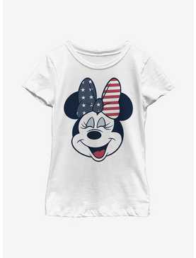 Disney Minnie Mouse American Bow Youth Girls T-Shirt, , hi-res