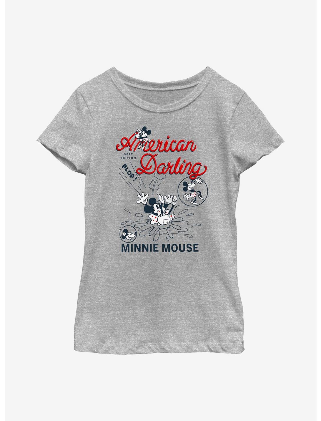 Disney Minnie Mouse Darling Comic Youth Girls T-Shirt, ATH HTR, hi-res