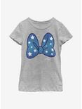 Disney Minnie Mouse Stars Bow Youth Girls T-Shirt, ATH HTR, hi-res