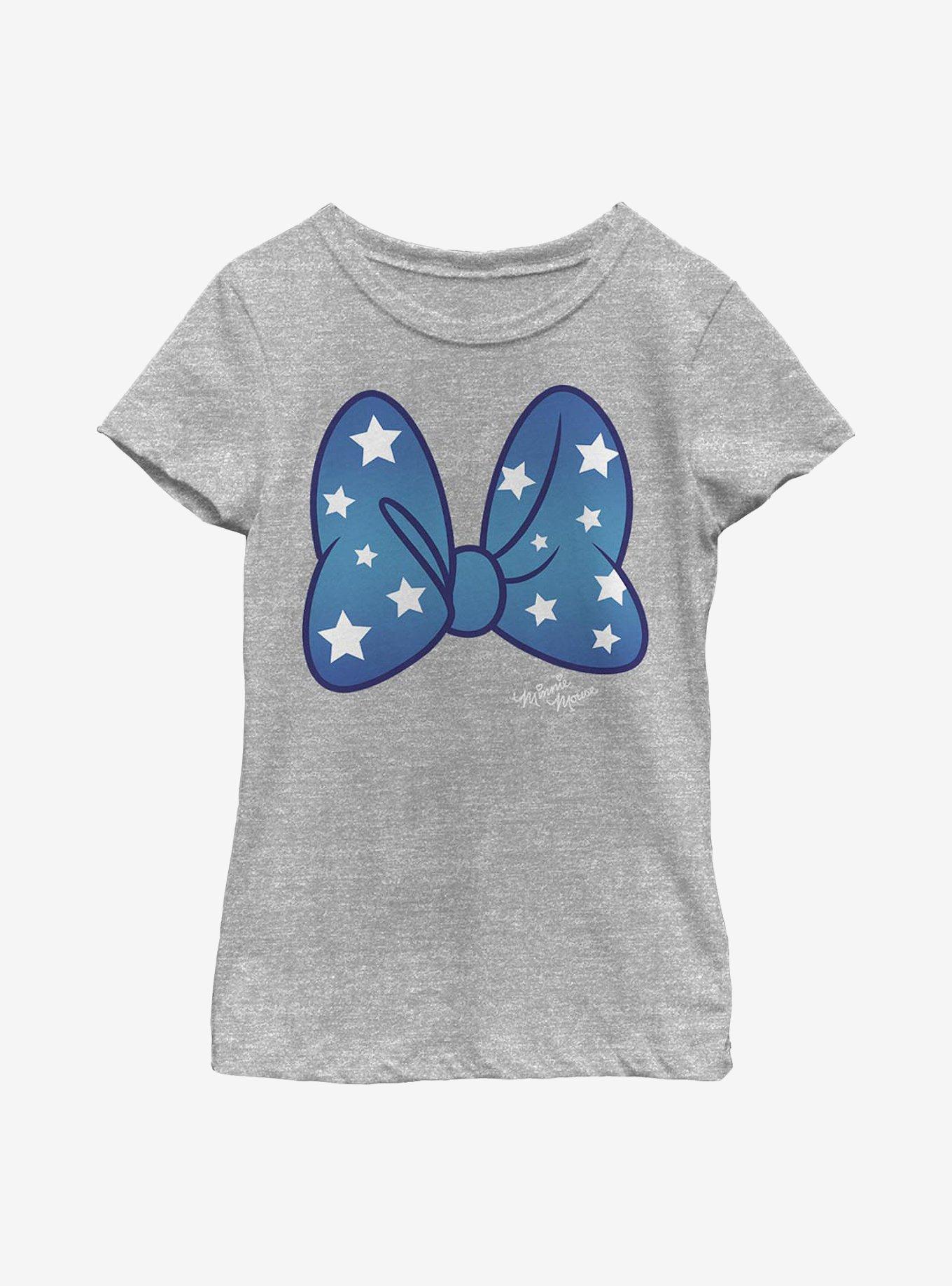 Disney Minnie Mouse Stars Bow Youth Girls T-Shirt, , hi-res