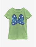 Disney Minnie Mouse Stars Bow Youth Girls T-Shirt, GRN APPLE, hi-res