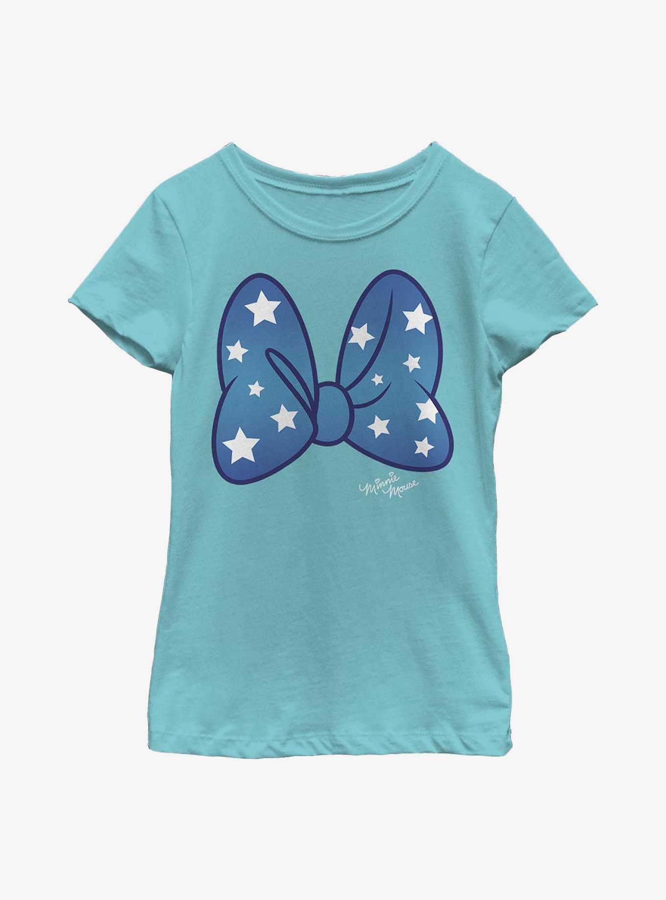 Disney Minnie Mouse Stars Bow Youth Girls T-Shirt, , hi-res