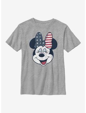 Disney Minnie Mouse American Bow Youth T-Shirt, , hi-res
