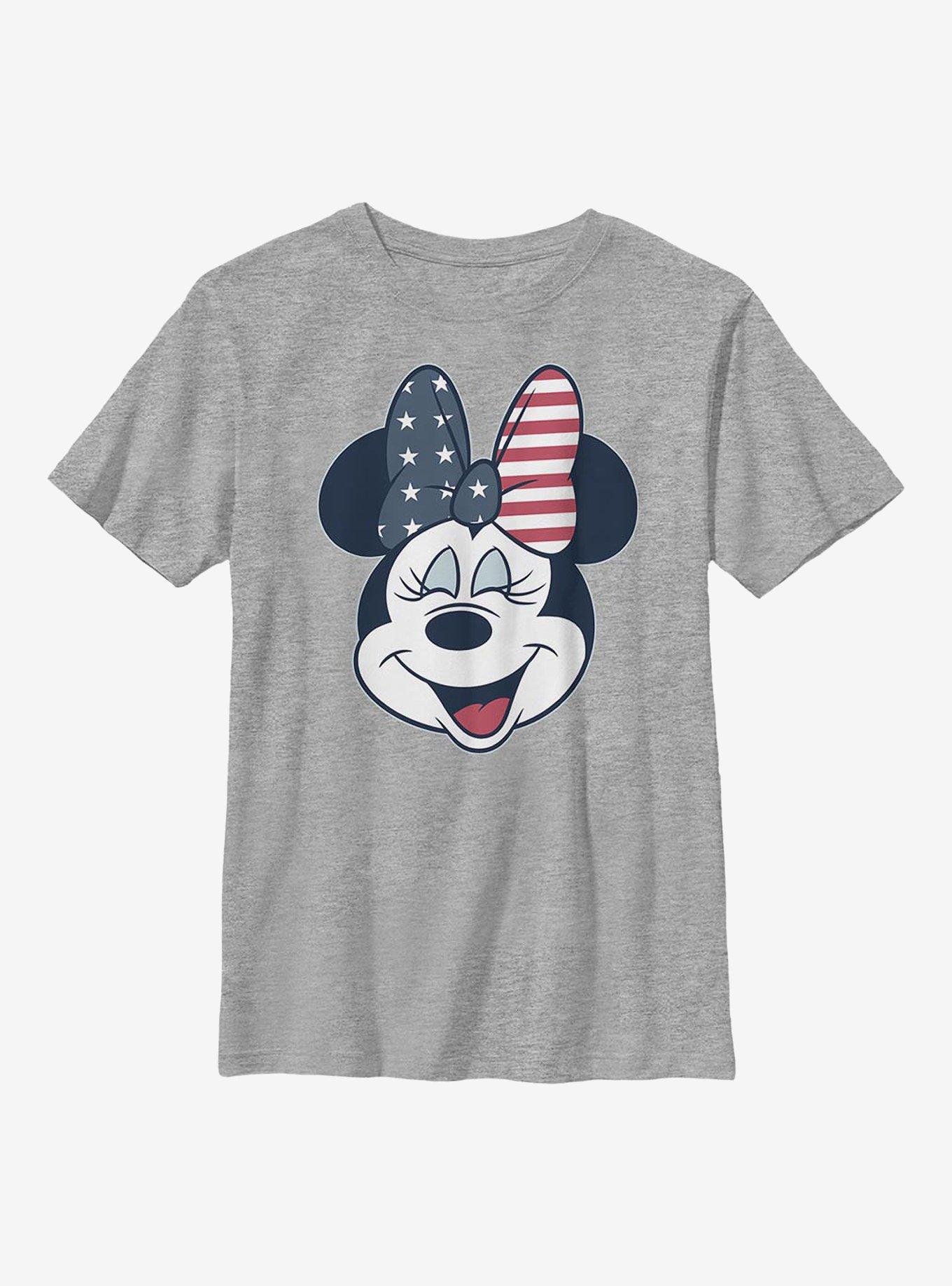 Disney Minnie Mouse American Bow Youth T-Shirt, , hi-res