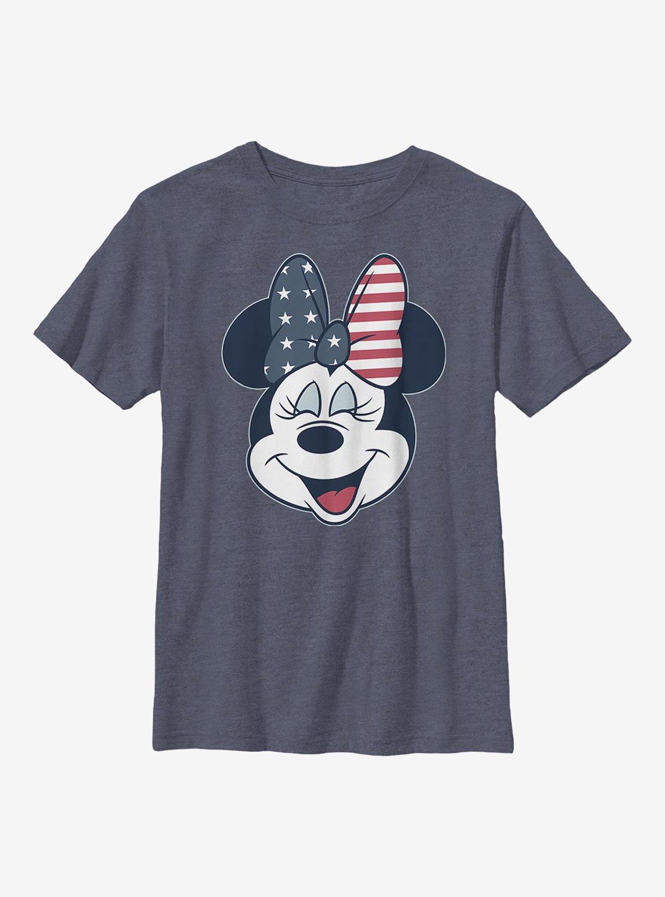 Disney Minnie Mouse American Bow Youth T-Shirt, , hi-res