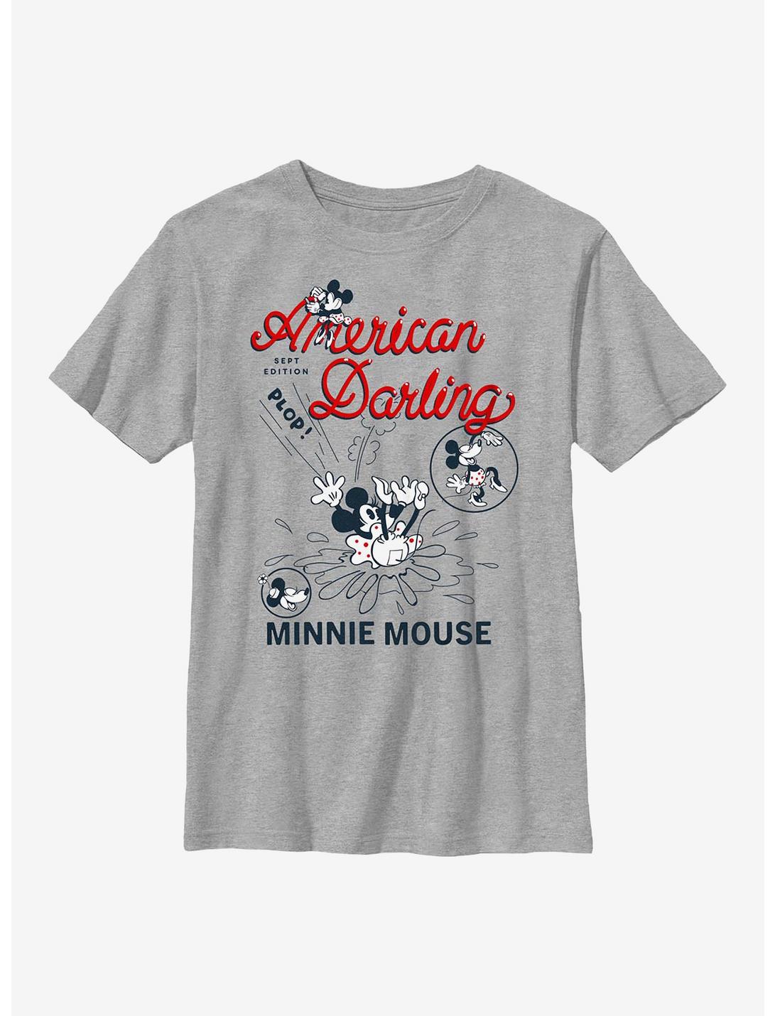 Disney Minnie Mouse Darling Comic Youth T-Shirt, ATH HTR, hi-res
