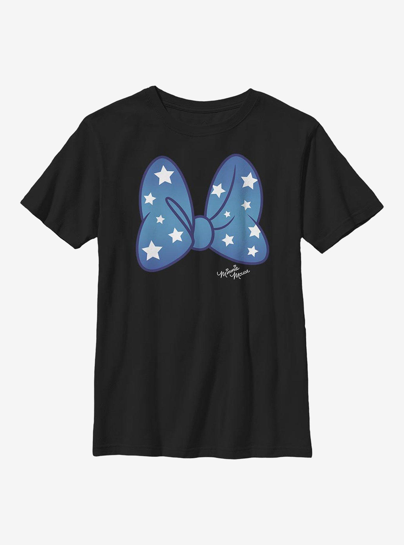 Disney Minnie Mouse Stars Bow Youth T-Shirt, , hi-res